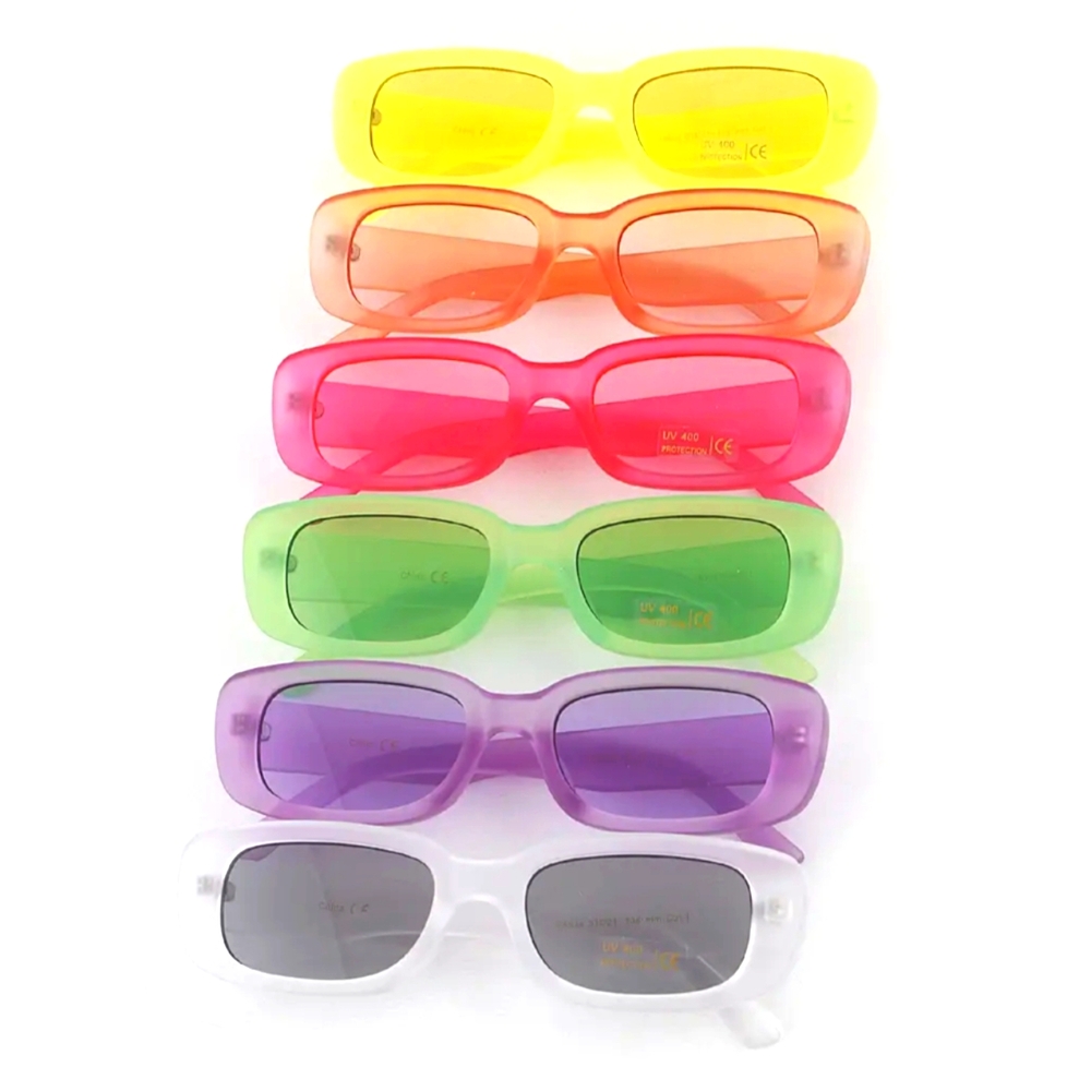 NWT "Gummie Bear" Colorful Retro Sunglasses in Orange Crush - Picture 2 of 7